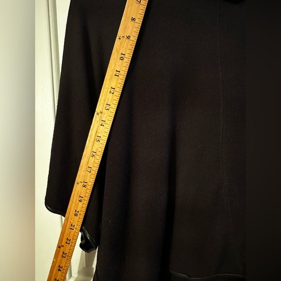 Alice + Olivia Stacey Bendet AIR SM Leather VTG Y2K BlK Short Sleeve Turtleneck - Picture 13 of 13